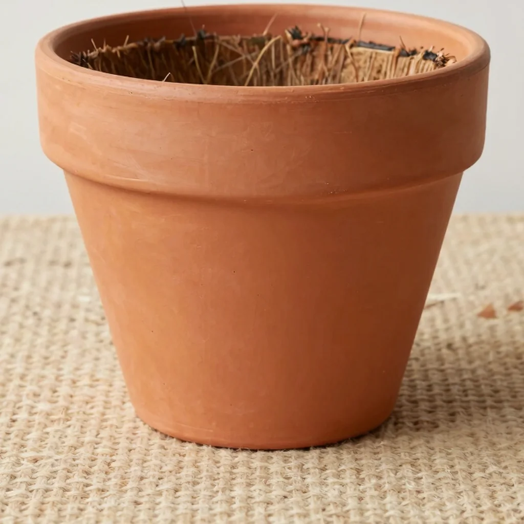 Artisanal Terracotta & Coir Planter